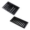 CORHAD 2pcs Plastic Poker Chip Tray for Storage Thick Poker Chips Holder Compact Design for Tidy Tabletop for Gaming Accessories Easy to Carry and Store view 1