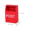 Toyvian 1:12 Scale Mini Mailbox Toy, Dollhouse Wooden Postbox Miniature Newspaper Ornaments Mini Envelope Model Dollhouse Furniture Accessories view 3