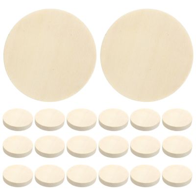 Abaodam 50pcs Round Wooden Miniature Bases for Doll Display Craft Stand Versatile Support for Figurines and Ornaments for Collectors and Hobbyists