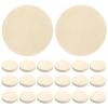 Abaodam 50pcs Round Wooden Miniature Bases for Doll Display Craft Stand Versatile Support for Figurines and Ornaments for Collectors and Hobbyists view 1