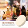 Abaodam 50pcs Round Wooden Miniature Bases for Doll Display Craft Stand Versatile Support for Figurines and Ornaments for Collectors and Hobbyists view 4
