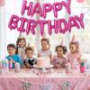 Happy Birthday Balloon Banner - 16 Inch Hot Pink Foil Mylar Sign Bunting Self Inflating Letter Balloons for Girls Women Party Decorations Supplies view 3