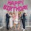 Happy Birthday Balloon Banner - 16 Inch Hot Pink Foil Mylar Sign Bunting Self Inflating Letter Balloons for Girls Women Party Decorations Supplies view 4