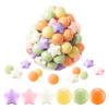 FHRILEK Ball Pit Balls-Star Ball Pit Balls for Kids,Plastic Balls for Ball Pit, Crush Proof Play Balls BPA Free Non-Toxi (Multicolor Stars, 200PCS) view 1