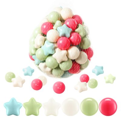 FHRILEK Ball Pit Balls, Safe Non-Toxic BPA-Free Crush-Proof Plastic Balls for Toddlers, Kid's Birthday & X-mas Gift, for Indoor Playpens/Party Decorations/Amusement Activities(120 Count & 6 Colors)