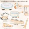 Vanplay Baby Musical Toys Set - Montessori Toys for 2 3 Year Old Boy Girl Birthday Gifts, 8 in 1 Musical Instruments for Toddlers with Drum/Flute/Maracas, Preschool Learning Toys for Baby 18+ Months view 2