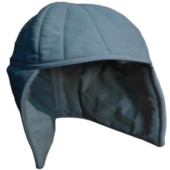 Handmade Medieval Padded Coif Large White Cotton Arming Hood Knight Helmet Liner for LARP, SCA, Cosplay & Reenactment