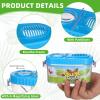 Halloscume 2 Sets Bug Catcher Kit Outdoor Toy Gift for Kids Outdoor Explorer Kit Kids Bug Catching Kit Insect Bug Habitat with Magnifying Glass, Tweezers, Bug Catcher and Net for Science Exploration view 3