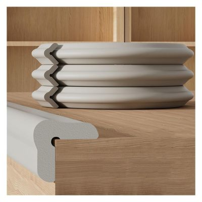 Foam Safety Strips, 16mm Thick Anti Collision Corners Cushion Bumper, Self-Adhesive Safety Table Furniture Corner Protector Strip for Furniture Fireplace Desk (Color : Grey, Size : 4m/13.12ft), Gray