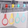 5pcs Walk Assistant Plastic Baby Crib Pull Rings for Baby Baby Pull Up Rings Cot Hanging Rings for Infant Baby Toddler Practice Tool (5 Color) view 2