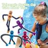 Pop Tubes Robot Bulk Stretchy Fidget Toy 8 Pcs Travel Toys for Toddlers Telescopic Suction Cup Bendable Robotics Sensory Toys for Autism Back to School Gifts Kids Boys Girls (8 pcs) view 3
