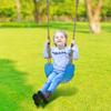 BeneLabel Heavy Duty Swing Seat with Adjustable Height Rope from 4.2ft to 6.7ft Playground Swing Seats for Kids and Adults Blue 600 LB Weight Capacity view 2