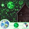 965 PCS Glow in The Dark Stars and Earth for Ceiling, Luminous Stars and Planet Wall Decals, Kids Room Decor, Glowing Galaxy Wall Stickers for Nursery Decorations (Green) view 3