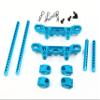 1/10 TT-02 CNC Aluminum Metal Front Rear Shock Tower Damper Stay with Body Holder for 1:10 RC Car TT02 (Blue) view 1