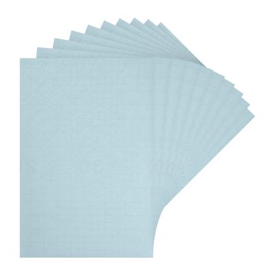 MECCANIXITY Dollhouse Floorboards 12 Inch x 8 Inch Dollhouse Wallpaper and Flooring Silk Pattern Sky Blue for Dollhouse Sand Table Model Accessories 10 Pcs