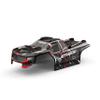 Jetwood RC Car JC14EP Car Shell with Braking Light for RC Truck (Red on Black) view 1