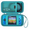 Canboc Carrying Case for WELLSTG Handheld Game -Preloaded 220 Retro Video Games/ My Arcade Atari Pocket Player Pro Game Console, Mesh Pocket fits Cable, SD Card, Turquoise (Case Only) view 1