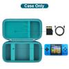 Canboc Carrying Case for WELLSTG Handheld Game -Preloaded 220 Retro Video Games/ My Arcade Atari Pocket Player Pro Game Console, Mesh Pocket fits Cable, SD Card, Turquoise (Case Only) view 2