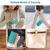 Canboc Carrying Case for WELLSTG Handheld Game -Preloaded 220 Retro Video Games/ My Arcade Atari Pocket Player Pro Game Console, Mesh Pocket fits Cable, SD Card, Turquoise (Case Only) view 3