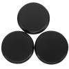 Toyvian Elegant Wooden Base for Miniature Figures 3pcs Round Display Stand for Collectors view 1