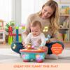 ROHSCE Baby Toys for 6 to 12 Months, Drum Musical Learning Infant Toys Rotating Light Up Toys for 12-18 Months, Tummy Time Toys for Baby 0-3-6-9 Months, Baby Gifts Toys 1 Year Old view 2