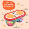 ROHSCE Baby Toys for 6 to 12 Months, Drum Musical Learning Infant Toys Rotating Light Up Toys for 12-18 Months, Tummy Time Toys for Baby 0-3-6-9 Months, Baby Gifts Toys 1 Year Old view 3