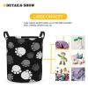 Foruidea Footprint Laundry Basket,Laundry Hamper,Collapsible Storage Bin, Oxford Fabric Clothes Baskets,Nursery Hamper For Home,Office,Dorm,Gift Basket view 3