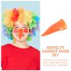 BESTonZON 6 Pcs Carrot Nose Carrots Diy Christmas Snowman Ornaments Snowman Making Props Snowman Prop Diy Christmas Snowman Nose Snowman Diy Material Carnival Accessory Set Portable Vinyl view 4