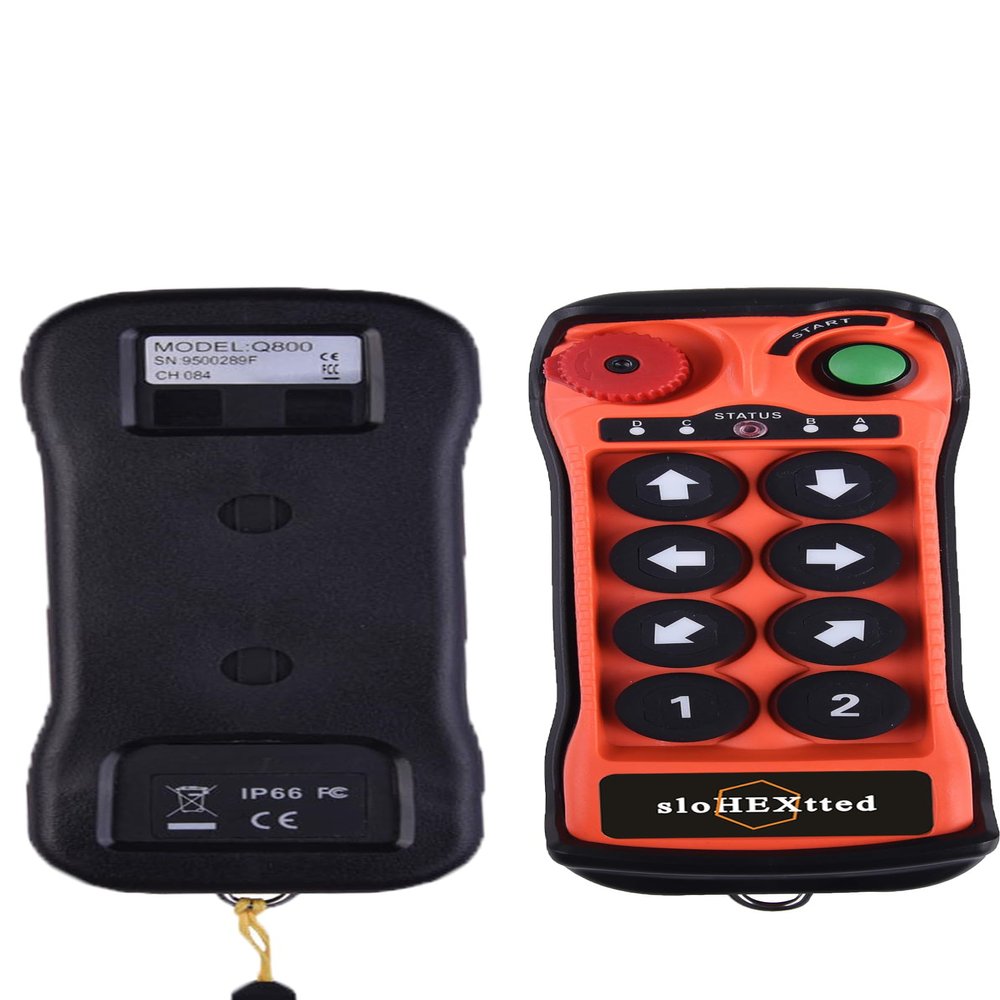 8 Button Q800 Remote Transmitter (Please Provide The SN/CH Codes on The Remote Control You Have if You Need us to synchronize The Transmitter to Your Receiver)
