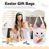 Amsgedhie Personalized Pink Easter Basket for Kids (18.5x7.87x0.2 inches, Cotton, Unisex, No Warranty) view 2