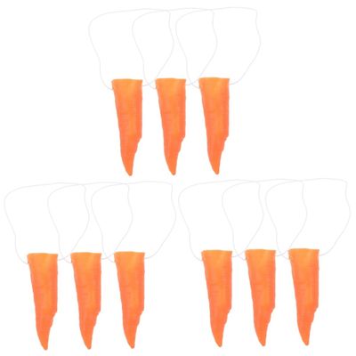 BESTonZON 9pcs Snowman Decor Lightweight Clown Noses for Cosplay Stage Performance Halloween Xmas Dress-up