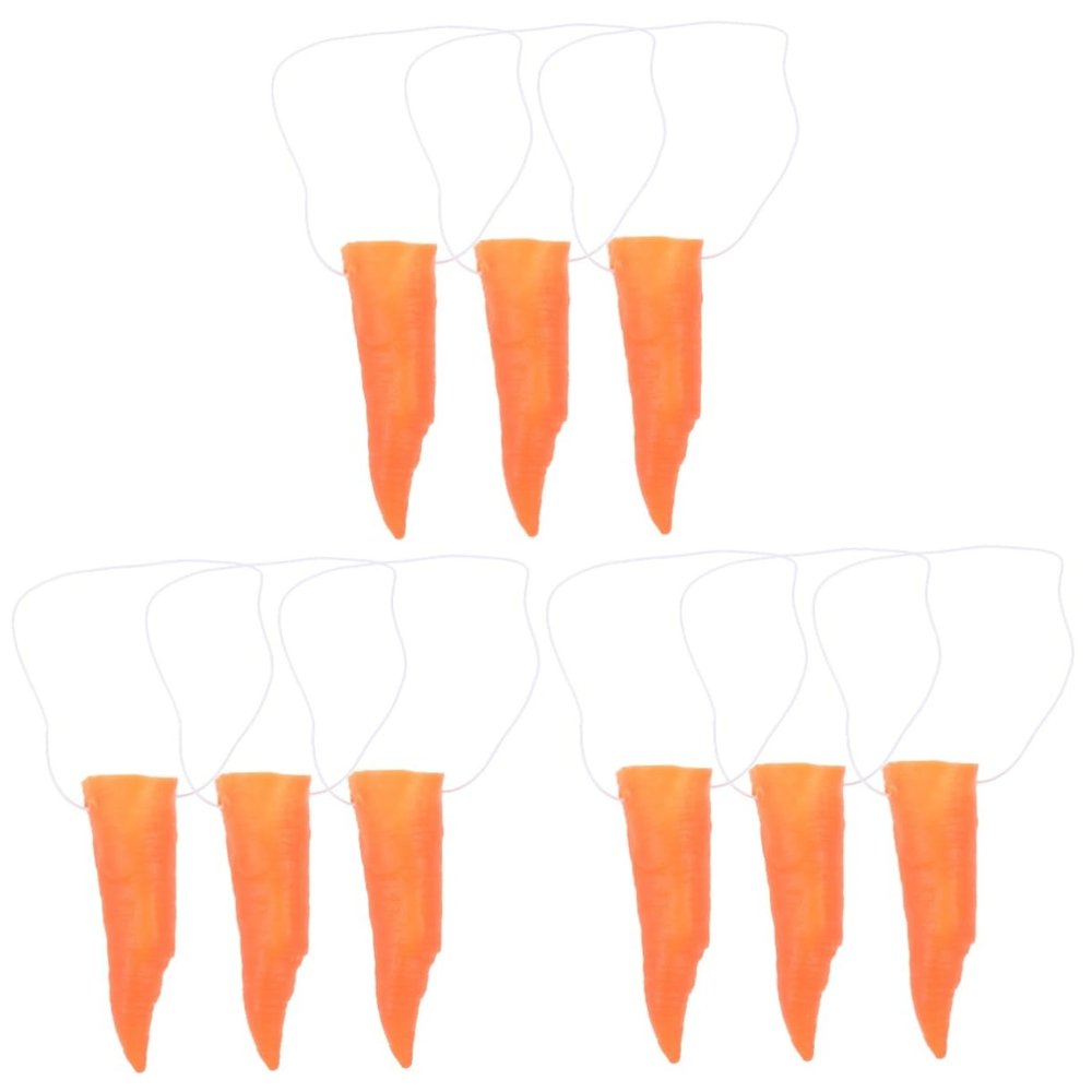 BESTonZON 9pcs Snowman Decor Lightweight Clown Noses for Cosplay Stage Performance Halloween Xmas Dress-up