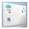Magnetic Whiteboard Paper, DIY Erasable Vinyl Wallpaper Roll Wall Sticker, Self-Adhesive Dry Erase Boards, Home Office School Playroom Static Message Board, Chalkboards ( Color : White , Size : 19.69x view 1