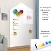 Magnetic Whiteboard Paper, DIY Erasable Vinyl Wallpaper Roll Wall Sticker, Self-Adhesive Dry Erase Boards, Home Office School Playroom Static Message Board, Chalkboards ( Color : White , Size : 19.69x view 3