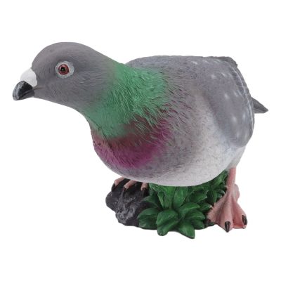 Eeneme Simulation Pigeon Synthetic Resin Vivid Simulation Bird for Home Decoration Holiday Decoration Educational Toys (Type 1)