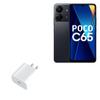 BoxWave Charger Compatible with Poco C65 - PD GAN miniCube (30W), 30W Tiny PD GAN Type-C Wall Charger - Winter White view 1