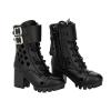 1:6 Scale Boot High Heeled Shoes for 12inch Women Figures Dress Up Doll Model Accessories, Black, 3cm