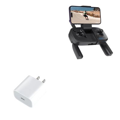 BoxWave Charger Compatible with Snaptain E20 2.7k Remote Controller - PD GAN miniCube (30W), 30W Tiny PD GAN Type-C Wall Charger - Winter White