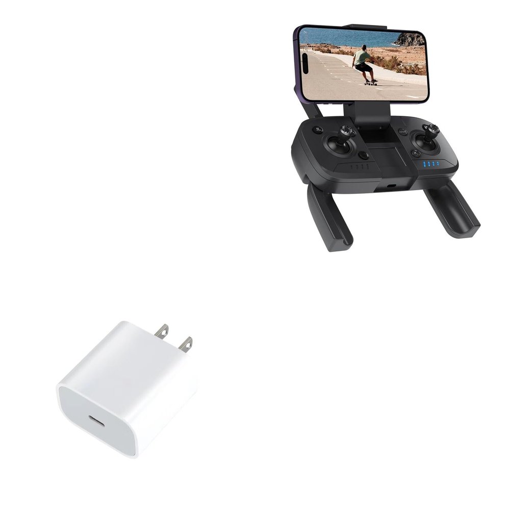 BoxWave Charger Compatible with Snaptain E20 2.7k Remote Controller - PD GAN miniCube (30W), 30W Tiny PD GAN Type-C Wall Charger - Winter White