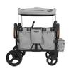 Keenz VYOO Stroller Wagon with Canopy - Foldable Design for Easy Storage, 5 Seating Positions for Kids, Enhanced Child Safety, All-Terrain Mobility, 2-Passengers, Grey view 1