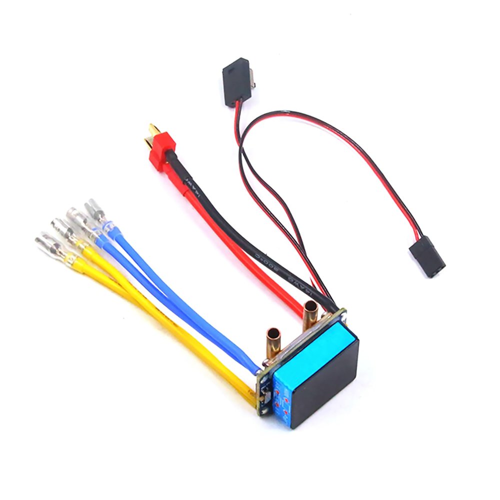 TECKEEN Dual Way Brake Speed Control Brushed ESC Speed Controller for 380 540 550 775 Brushed Motor RC Car, Boat, Tank RC Car Model