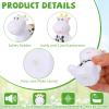 Sonwyoung 48 Pcs Rubber Cow Bulk Baby Bath Toy Squeak Floating Animal Rubber Animals Swimming Bathtub Toy Figures Decorations for Birthday Cake Wedding Decor Party Favor Supplies view 3