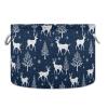 AMmao Christmas Tree Deer Pattern Toys Storage Bin with Cotton Rope Large Capacity Clothes Storage Baskets Laundry Hamper Holiday Ornament Box Organizer for Bedroom Bathroom Nursery view 1