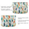 Abstract Tropical Surfboard Pattern Toys Storage Bin with Cotton Rope Large Capacity Clothes Storage Baskets Laundry Hamper Holiday Ornament Box Organizer for Bedroom Bathroom Nursery view 3