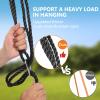 40 Inch Saucer Tree Swing for Kids, Outdoor Round Swing with Hanging Straps & Adjustable Ropes, Easy Assembly view 3