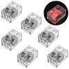 ASTEM Red Light-Up-Bricks Accessories Kits, 2x3 Classic Transparent LED Light Brick Pack, 6PCS Parts Building-Blocks Set Toys view 1