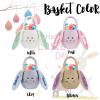 Personalized Bunny Easter Basket for Boys Girls Custom Name Plush Easter Egg Bag with Handle Customized Candy Bucket Gift for Easter view 3