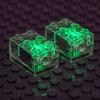 ASTEM Green Light-Up-Bricks Accessories Kits, 2x3 Classic Transparent LED Light Brick Pack, 6PCS Parts Building-Blocks Set Toys view 3