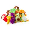 Play Food for Toddler 1-3, Plush Pretend Food Set with Sorting Fruit Basket, Baby Sensory Toys 6-12 Months, Montessori Learning Early Educational Toy for Infants, Gifts for 1 Year Old Boy Girl view 1