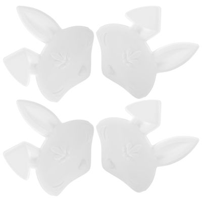 DEARMAMY 4pcs Unpainted Animal Masks for Women Masquerade Props Cute Blank and Designs for Carnival Halloween and Birthday Parties